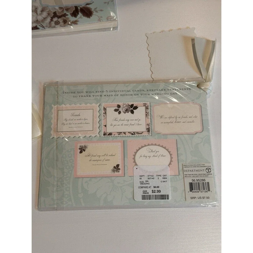 Anna Griffin Wedding Day Card Pack Lot of 3 Keepsake Sentiments